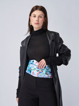 Большой, мягкий, тонкий и очень нежный двусторонний палантин с рисунком - Tantino фото 3