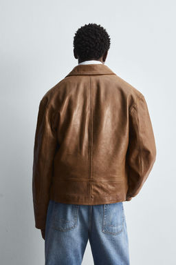 LIMITED EDITION LEATHER JACKET - Zara фото 3