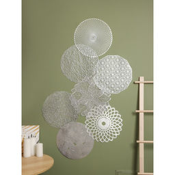 Цена за 12 шт. Салфетка сервировочная на стол Гипноз, d=38 см, цвет серебро - Simaland фото 8