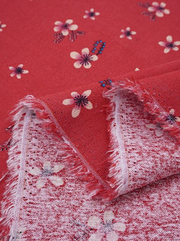 Хлопколен Марта цв.красный, СОРТ2, ш.1.5м, лен-20%, хлопок-80%, 145гр/м.кв - Купава фото 6