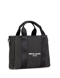 Сумка через плечо Pierre Cardin канвасная черная