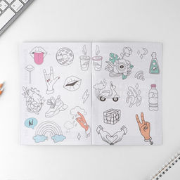 Скетчбук-каракули А5, 32 л Котобук - Artfox фото 5