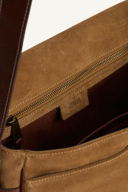 LIMITED EDITION LEATHER CROSSBODY BAG - Zara фото 7