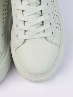 05-DXT52-3 LT. GREEN Кроссовки женские (натуральная кожа)