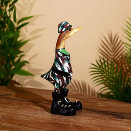 Сувенир «Утка-армеец», 27 см, дерево