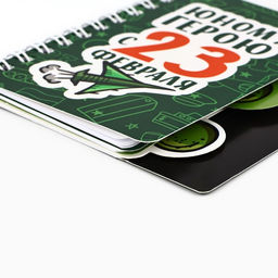 Цена за 2 шт. Блокнот А7, 40 листов с разделителями Юному герою с 23 февраля - Artfox фото 2