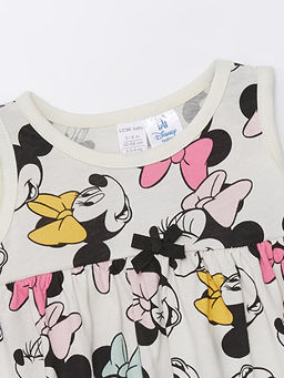 Bisiklet Yaka Minnie Mouse Bask?l? K?z Bebek Elbise 2li - Waikiki фото 3