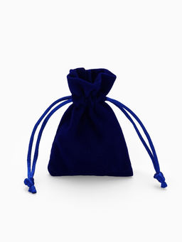 Набор бархатных подарочных мешочков 50 шт. «Классика», 6×8 см, синий