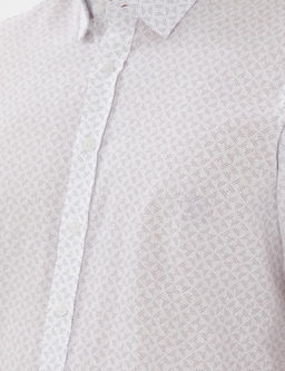 Рубашка Pierre Cardin Slim Fit серая длинный рукав