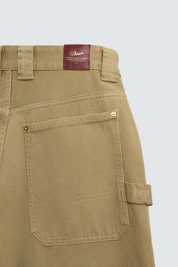 PANTAL?N CARPINTERO WIDE FIT / Tostado - Zara фото 10