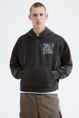 Sudadera con capucha y estampado Oversized Fit - H&m фото 6