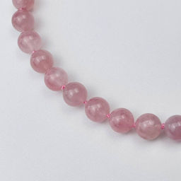 Бусы из мадагаскарского Розового кварца 45 см +