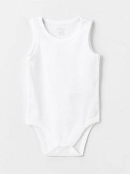 Bisiklet Yaka Basic K?z Bebek ??t??tl? Bodysuit 2li