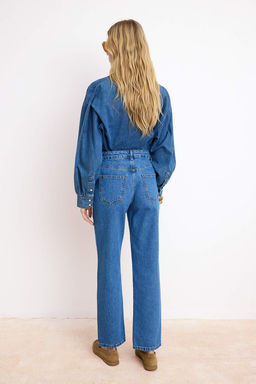 Mavi Normal Bel 100% Pamuk Straight Duz Kesim Jeans TWOSS26JE00096