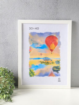 Рамка для фото 30×40 см,, FIBO, мдф, пластиковый экран, белый