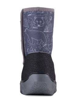 BL-242(53) Ботинки цвет черно-серый (шерсть) - Bottilini фото 6