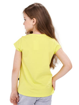 Футболка с принтом UD 0863 желтый - Mini maxi фото 2