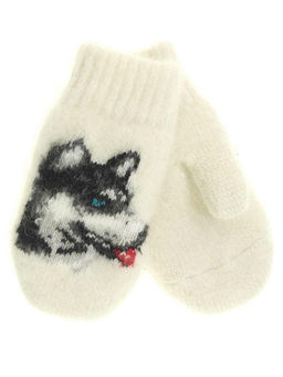 Варежки детские круговые "Собака" 0315-2