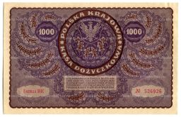 Банкнота 1000 марок 1919 года Польша
