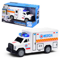 Машина "Реанимация" 1:20 (свет, звук) в коробке