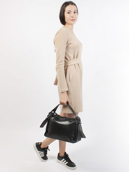 LACCOMA сумка C0993H-черный натуральная кожа полиэстер фото 6