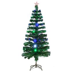 Елка светодиодная со звездой зеленая 120 см