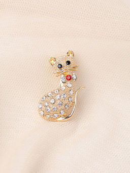Брошь Кошка / 6483 /уп 12/микс