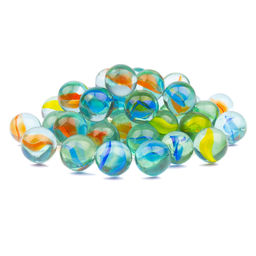 Blumentag GLM-08/16 МАРБЛС камни стеклянные d. 16 мм 6 х 340 г  10 г №02 ассорти