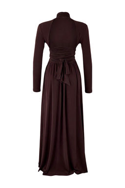 Kahverengi Aksesuar Detayl? Orme Maxi Abiye & Mezuniyet Elbisesi TPRSS26AE00004 - Trendyolmilla фото 6