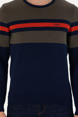 U. S. Polo Assn / Мужской темно-синий свитер - U.s. polo assn фото 20
