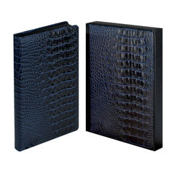 Ежедневник недатированный ESCALADA, А5+, 160 л., арт. 70572/ 10 АЛЛИГАТОР СИНИЙ (кожзам: 175x245 мм,
