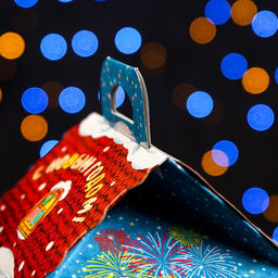 Цена за 10 шт. Подарочная коробка Новогодняя Акварель 12 х 12 х 16,8 см - Simaland фото 9