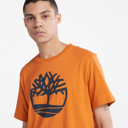 Футболка Timberland T-Shirt Kennebec River Tree Logo Regular оранжевая фото 4