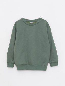 Bisiklet Yaka Basic Uzun Kollu K?z ?ocuk Sweatshirt