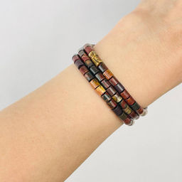 Бусины для украшений из Яшмы (Пикассо) 38 см