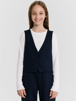 Жилет для девочек синий - Mark formelle фото 2