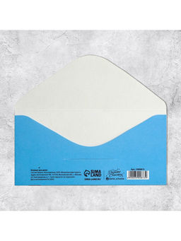 Цена за 10 шт. Конверт для денег «С Днем Рождения», 2000 рублей, частичный УФ-лак, 16.5×8 см