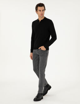 Черный базовый свитер обычного кроя - Cacharel фото 4