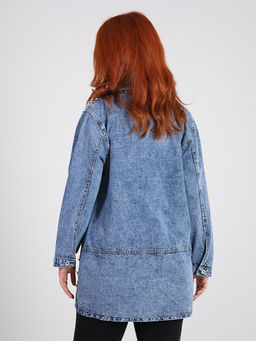 К8 1233 Р.С1 Куртка джинсовая - Almond фото 2