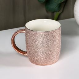 Кружка Доляна Фольга, 350 мл, керамика, цвет розовый фото 2