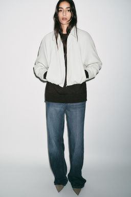 FAUX LEATHER BOMBER JACKET - Zara фото 6