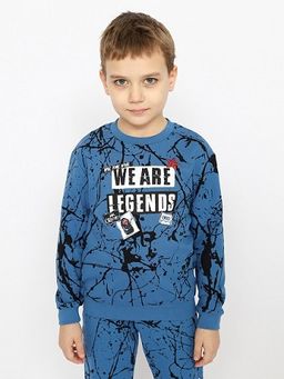 CRB wear/CWKB 63265-42-330 Джемпер для мальчика,синий/Ex.Cherubino