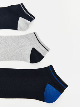 Desenli Erkek Patik ?orap 3l?