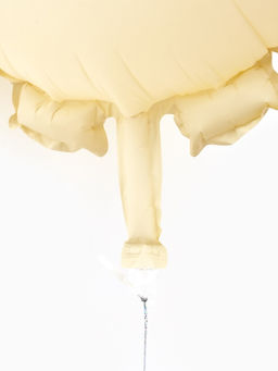 Цена за 2 шт. Воздушный шар фольгированный 22" "Солнышко" цвет кремовый