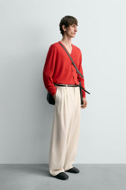 RELAXED FIT LIMITED EDITION CARDIGAN - Zara фото 12