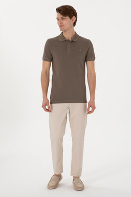 Erkek Slim Fit Ta_ Kanvas Pantolon