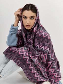 Большой, мягкий, тонкий и очень нежный двусторонний палантин с рисунком - Tantino фото 5