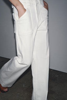 ZW COLLECTION FULL LENGTH HIGH-WAIST JEANS - Zara фото 13