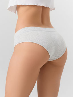 Трусы слипы женские серые в наборе, 3 шт