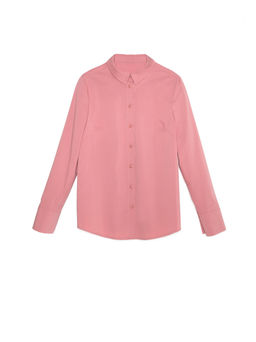 CONTE Однотонная хлопковая рубашка с декоративными пуговицами LBL 1041 dusty rose